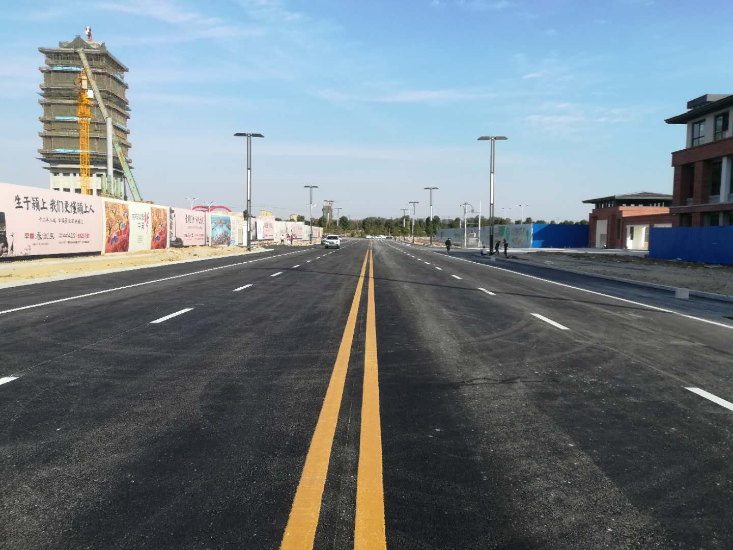 喜訊||我局承建的潁上縣城北新區三期路網PPP項目部分道路順利通過驗收
