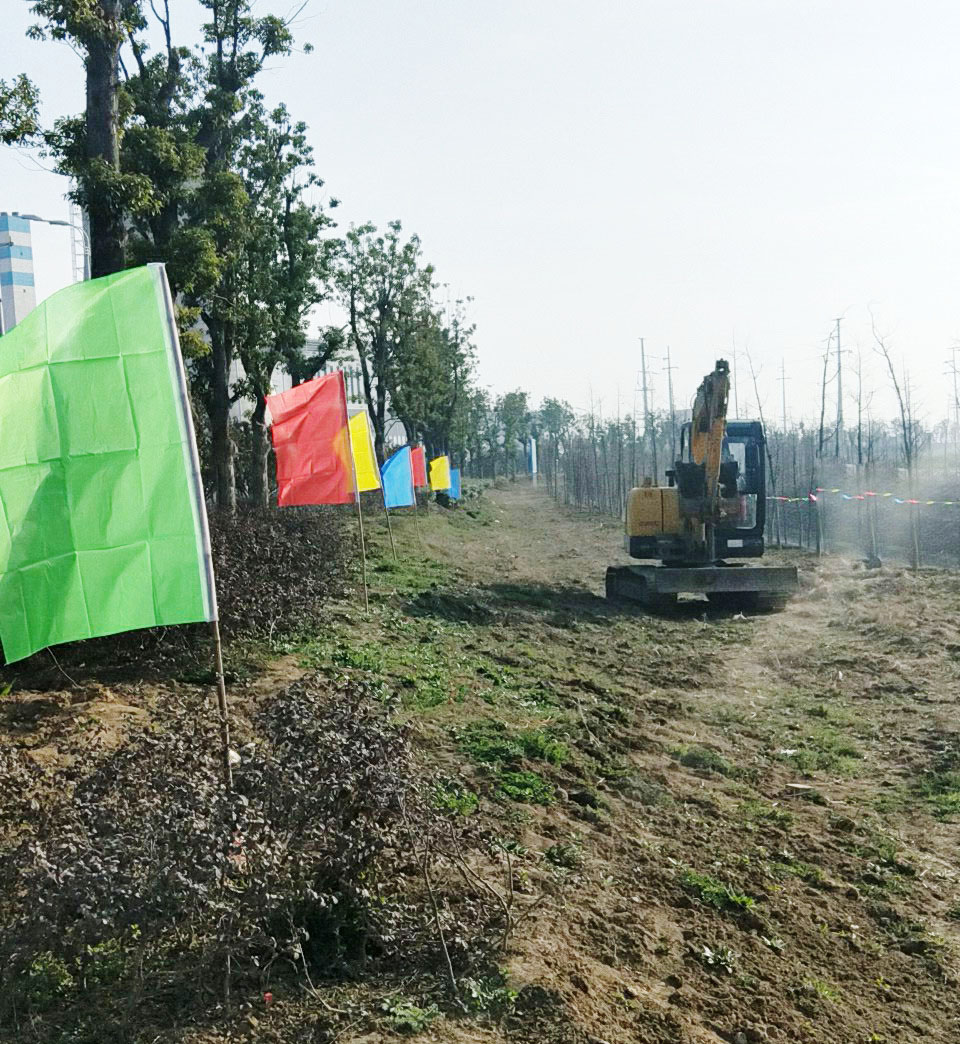 我局承建的潁上縣循環經濟園管廊工程正式破土動工